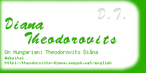 diana theodorovits business card
